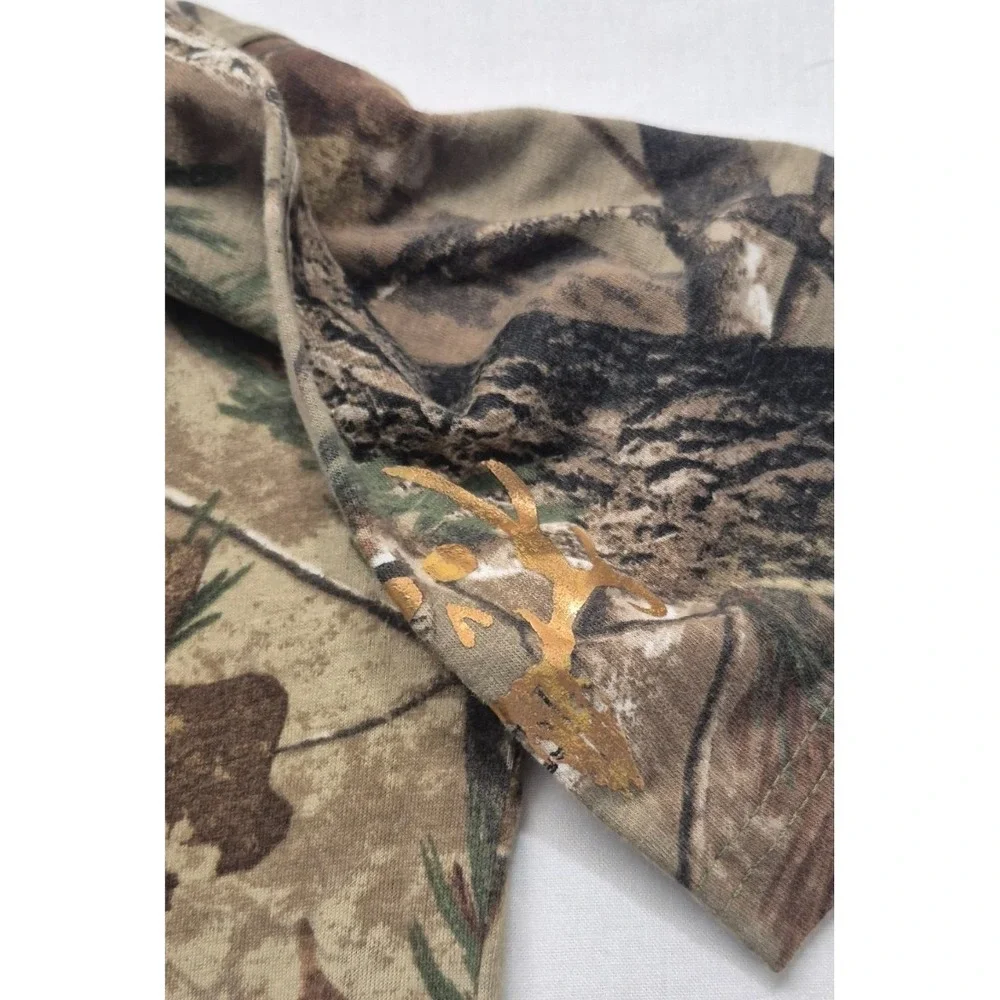Paramount‎ Outdoors Men's Camo T-Shirt LG Bone Collector graphic Reatree Y2K